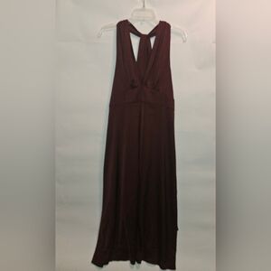 Banana Republic Deep Merlot Halter Dress